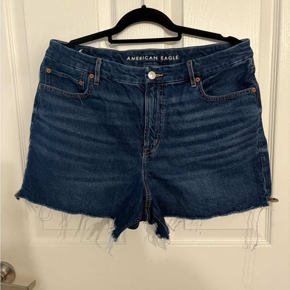 American Eagle Outfitters Curvy Relaxed Fit Denim Shorts
